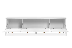 TV-Lowboard Izmir weiß Kupfer B/H/T: ca. 180x52x36 cm