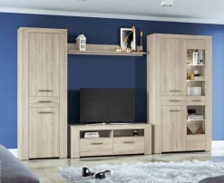TV-Lowboard Lorenzo Eiche Sonoma Nachbildung B/H/T: ca. 130x49x44 cm