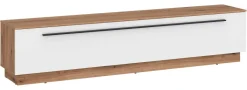 TV-Lowboard Mateo Eiche Evoke Coast Nachbildung weiß Hochglanz B/H/T: ca. 180x41x40 cm