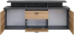 TV-Lowboard Mood Eiche Evoke Coast Nachbildung Matera Nachbildung B/H/T: ca. 151x66x47 cm