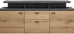 TV-Lowboard Mood Eiche Evoke Coast Nachbildung Matera Nachbildung B/H/T: ca. 151x66x47 cm