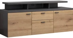 TV-Lowboard Mood Eiche Evoke Coast Nachbildung Matera Nachbildung B/H/T: ca. 151x66x47 cm