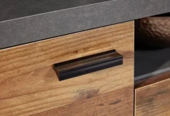 TV-Lowboard Mood Old Wood Nachbildung Beton dunkel Optik B/H/T: ca. 180x65x44 cm