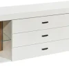 TV-Lowboard Rosalie weiß Eiche Evoke Coast Nachbildung B/H/T: ca. 179x67x44 cm