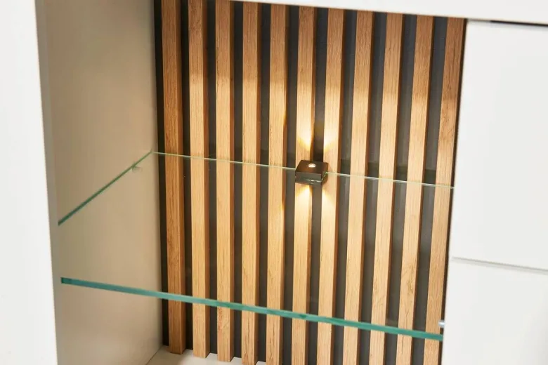 TV-Lowboard Rosalie weiß Eiche Evoke Coast Nachbildung B/H/T: ca. 179x67x44 cm