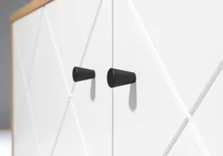 TV-Lowboard Touch Eiche Artisan Nachbildung weiß matt B/H/T: ca. 110x37x60 cm