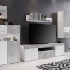 TV-Lowboard Vulcan Plus Beton Optik weiß B/H/T: ca. 180x49x40 cm