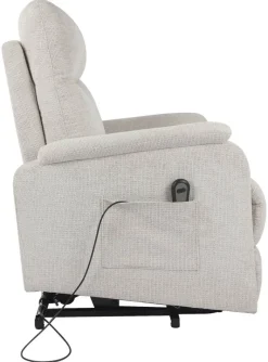 TV-Sessel Rubi beige Webstoff B/H/T: ca. 75x136x87 cm