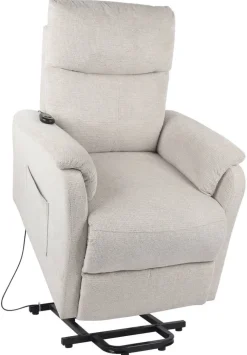 TV-Sessel Rubi beige Webstoff B/H/T: ca. 75x136x87 cm