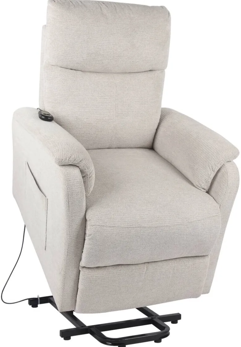 TV-Sessel Rubi beige Webstoff B/H/T: ca. 75x136x87 cm