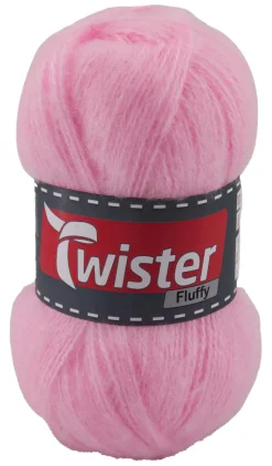 Twister Handstrickgarn Fluffy rosa L: ca. 16000 cm