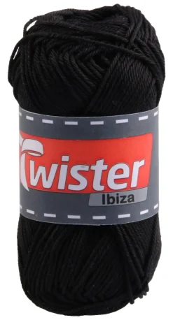 Twister Handstrickgarn Ibiza schwarz L: ca. 12500 cm
