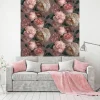 UGEPA Papiertapete grau rosa B/L: ca. 53x1005 cm