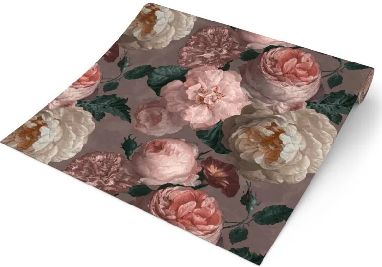 UGEPA Papiertapete grau rosa B/L: ca. 53x1005 cm