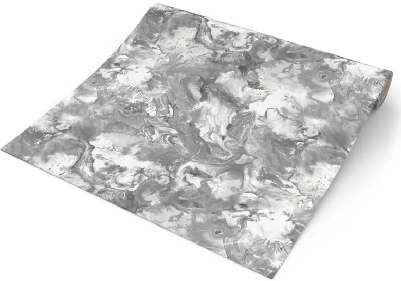 UGEPA Papiertapete Marmoroptik grau silber B/L: ca. 53x1005 cm
