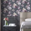 UGEPA Papiertapete Rosen grau rosa B/L: ca. 53x1005 cm