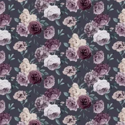 UGEPA Papiertapete Rosen grau rosa B/L: ca. 53x1005 cm