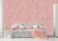 UGEPA Vinyltapete Putzoptik rosa B/L: ca. 53x1005 cm