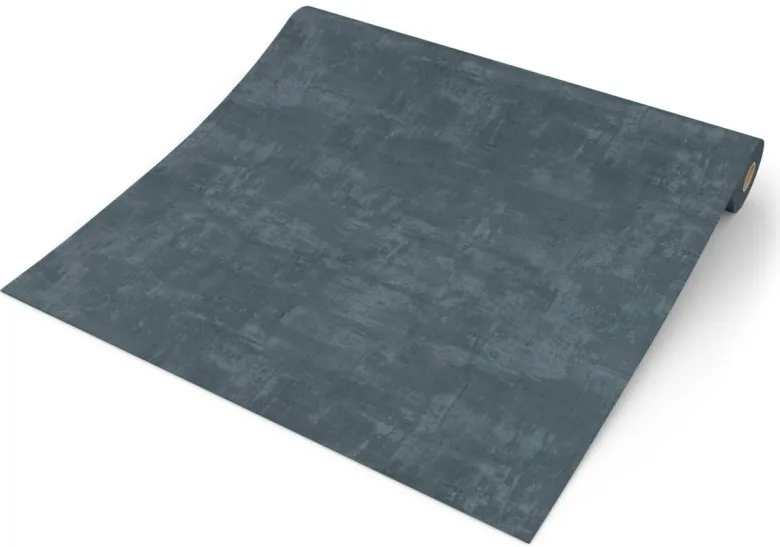 UGEPA Vinyltapete Uni stahlblau B/L: ca. 53x1005 cm