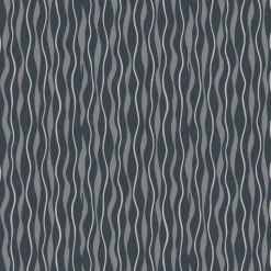 UGEPA Vinyltapete Wellen schwarz silber B/L: ca. 53x1005 cm glitzernd