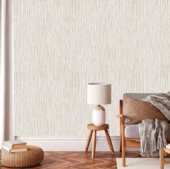 UGEPA Vliestapete Textiloptik hellbeige B/L: ca. 53x1005 cm