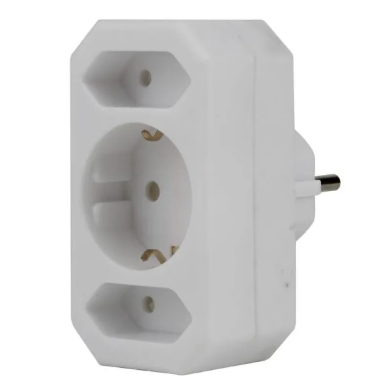 UniTec Steckdosenadapter weiß ca. 250 V