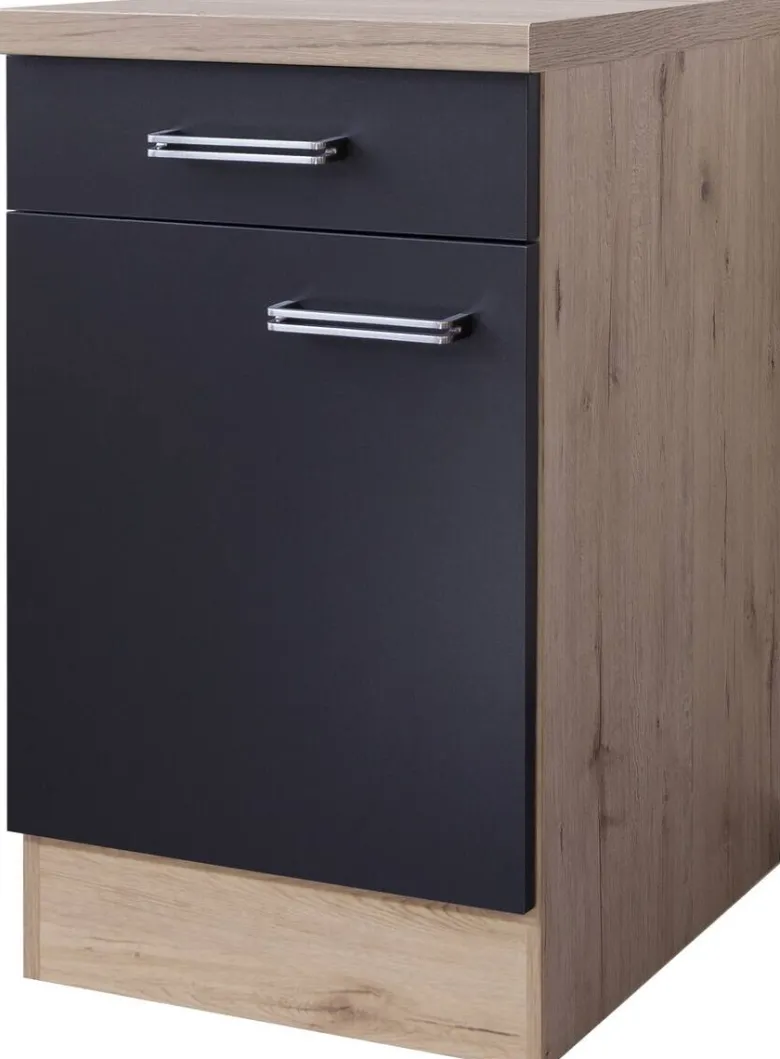 Unterschrank Elva anthrazit B/H/T: ca. 50x86x60 cm