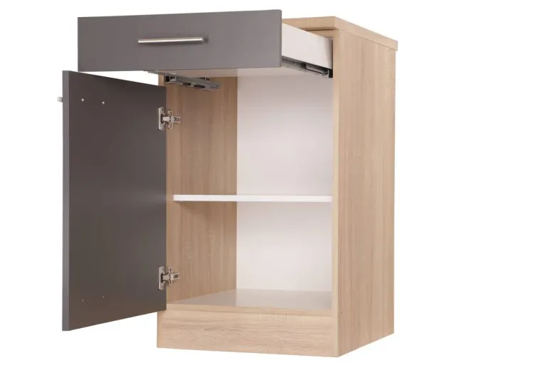 Unterschrank Merle grau B/H/T: ca. 50x85x60 cm