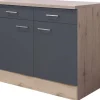 Unterschrank Morena grau matt B/H/T: ca. 100x85x60 cm