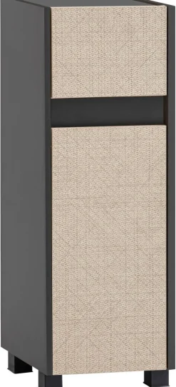 Unterschrank Sander anthrazit Eiche Nachbildung B/H/T: ca. 30,2x84,8x33 cm