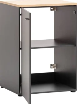 Unterschrank Solea anthrazit Eiche hell Nachbildung B/H/T: ca. 67,1x95,8x60 cm