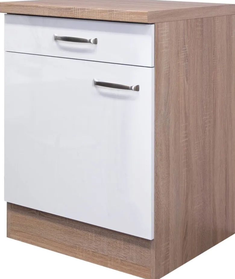 Unterschrank Valero weiß Hochglanz B/H/T: ca. 60x86x60 cm