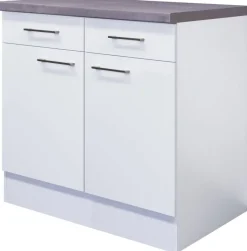 Unterschrank Vita weiß matt B/H/T: ca. 80x86x60 cm