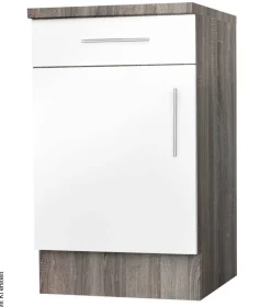 Unterschrank weiß Hochglanz B/H/T: ca. 60x82x57 cm