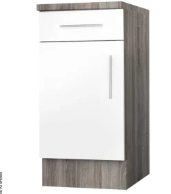 Unterschrank weiß Hochglanz B/H/T: ca. 40x82x57 cm