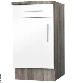 Unterschrank weiß Hochglanz B/H/T: ca. 50x82x57 cm
