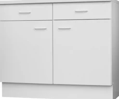 Unterschrank weiß matt B/H/T: ca. 100x85x60 cm
