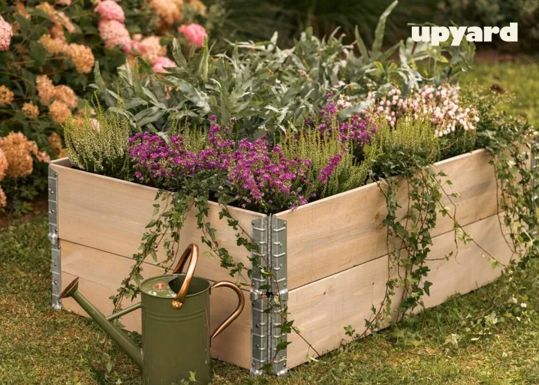 UPYARD Hochbeet INDUSTRIAL grau Holz B/L: ca. 80x120 cm