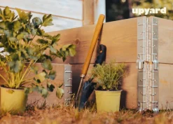 UPYARD Hochbeet INDUSTRIAL grau Holz B/L: ca. 80x120 cm