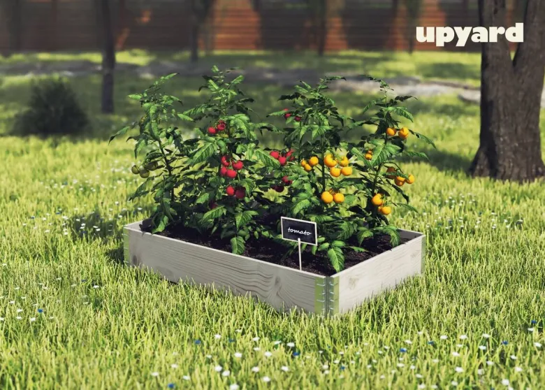 UPYARD Hochbeet INDUSTRIAL grau Holz B/L: ca. 80x120 cm