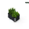 UPYARD Kräuterkasten INDUSTRIAL schwarz Holz B/L: ca. 40x60 cm