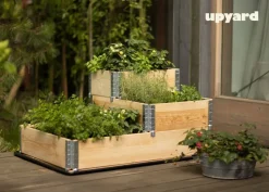 UPYARD Stufenbeet INDUSTRIAL natur Holz