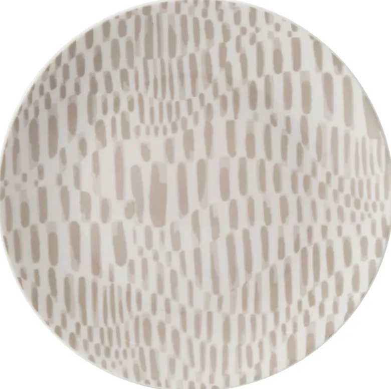 van Well Dessertteller taupe Keramik