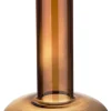 Vase braun Glas H/D: ca. 27x16 cm