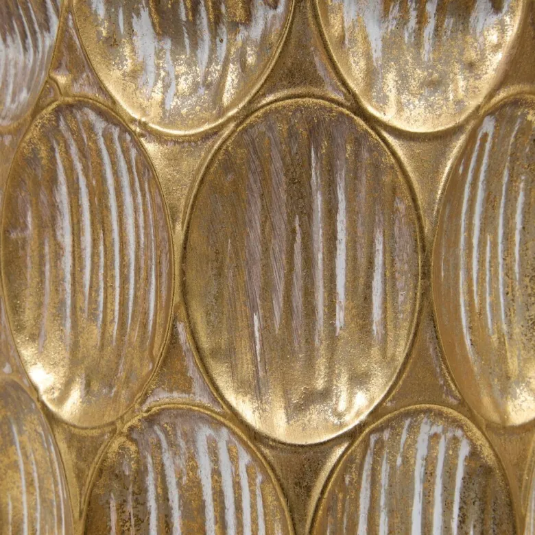 Vase gold Metall B/H: ca. 18x60 cm