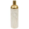 Vase gold Metall B/H: ca. 16x60,5 cm