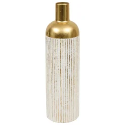 Vase gold Metall B/H: ca. 16x60,5 cm