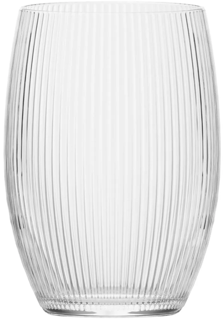 Vase klar Glas H/D: ca. 20x14 cm