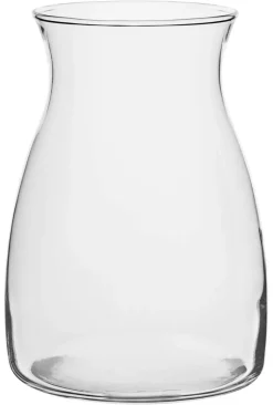 Vase klar Glas H/D: ca. 20x14 cm