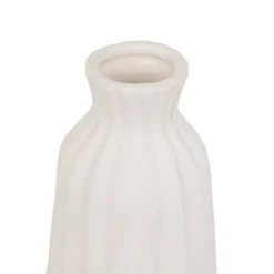 Vase weiß Keramik H: ca. 30 cm